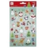 19823-PEGATINAS APLI PAPA NOEL 1H precio por 5 unidades