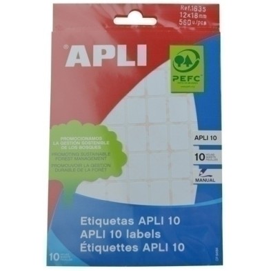 01635-ETIQ.MAN.BOLSA APLI 01635 10h 12x18 precio por 10 unidades