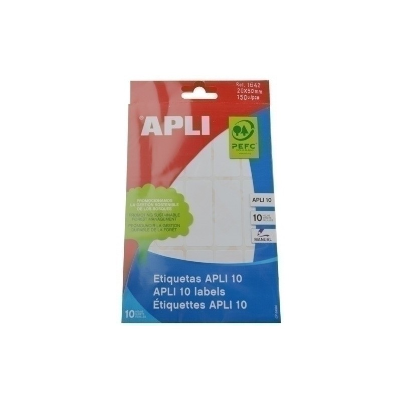 01642-ETIQ.MAN.BOLSA APLI 01642 10h 20x50 precio por 10 unidades