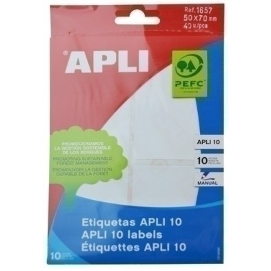 01657-ETIQ.MAN.BOLSA APLI 01657 10h 50x70 precio por 10 unidades