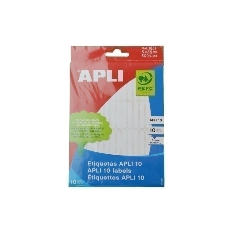 01631-ETIQ.MAN.BOLSA APLI 01631 10h 5x35 precio por 10 unidades
