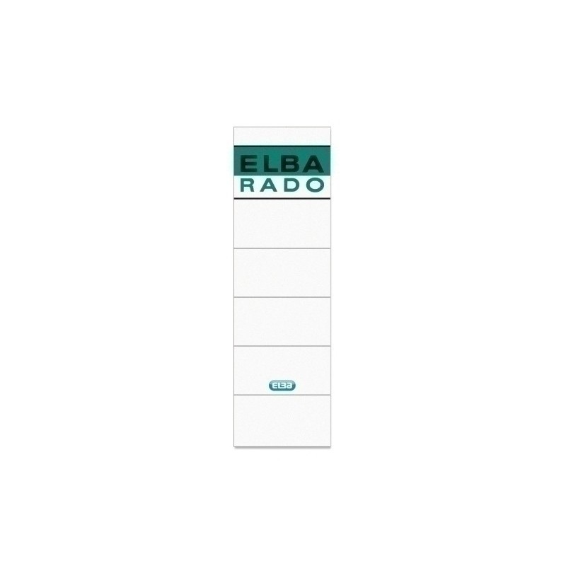 100420947-ETIQ.MAN.BOLSA ELBA ARCHIVAD.10ud.BLANCO precio por 1 unidades