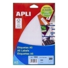 01868-ETIQ.IMP.APLI 01868 15h A5 21x74.6 precio por 1 unidades