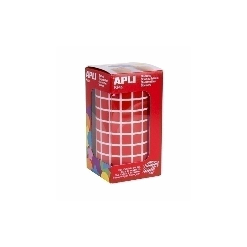 04873-GOMETS APLI (04873) Rl.59h CUAD.10 ROJO precio por 1 unidades
