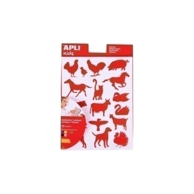 10114-GOMETS APLI (10114) Bl.12h ANIM.GRANJA precio por 10 unidades