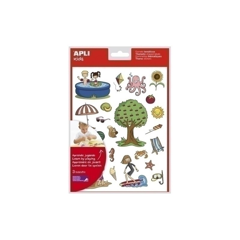 11615-GOMETS APLI (11615) TEMAT.Bl.3h VERANO precio por 5 unidades