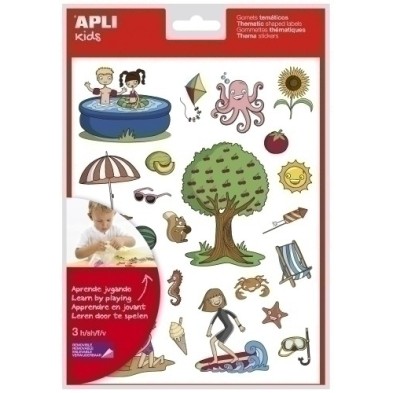 11615-GOMETS APLI (11615) TEMAT.Bl.3h VERANO precio por 5 unidades