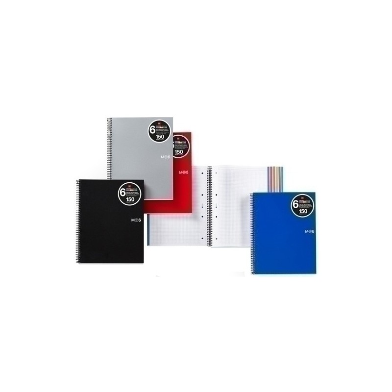 MR2826-BLOCK MR NB-6 mic.PP A4 150h CD.5 AZUL precio por 5 unidades