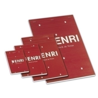 400032069-BLOCK DE NOTAS ENRI TAPA  A4 80h CD.4 precio por 5 unidades
