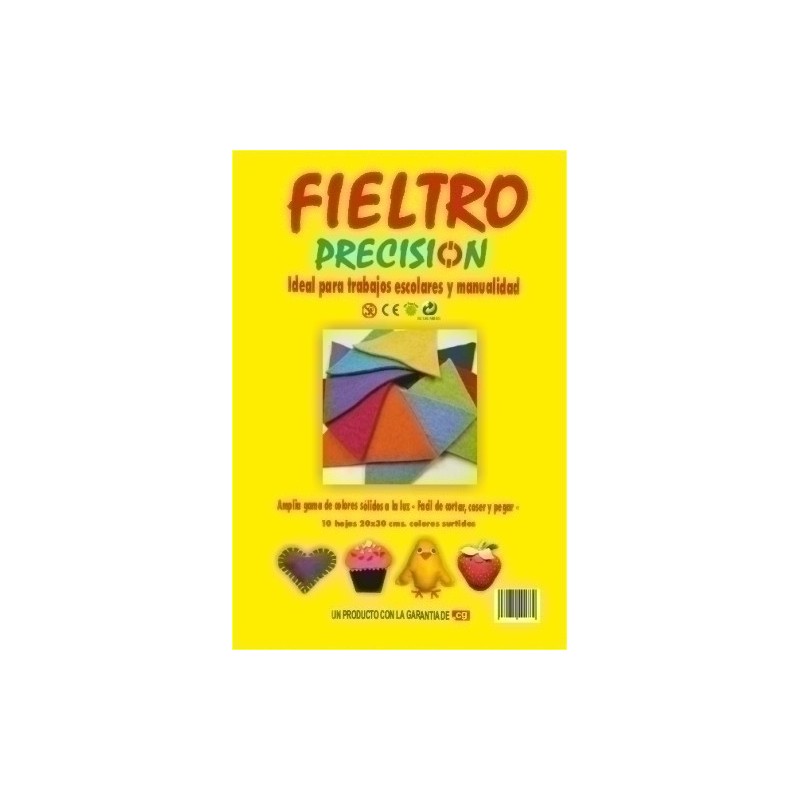1480300099-FIELTRO PRECISION 20x30 SURTIDO B/10 precio por 1 unidades