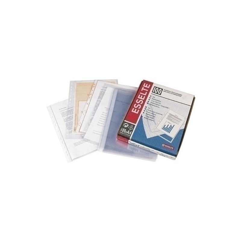 2531-FUNDA MULT.ESS.PVC 80µ LISO A4 11 P/100 precio por 1 unidades