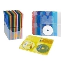 348K-FUNDA CD/DVD CARCHIVO A4 11 TL.COLORES precio por 10 unidades