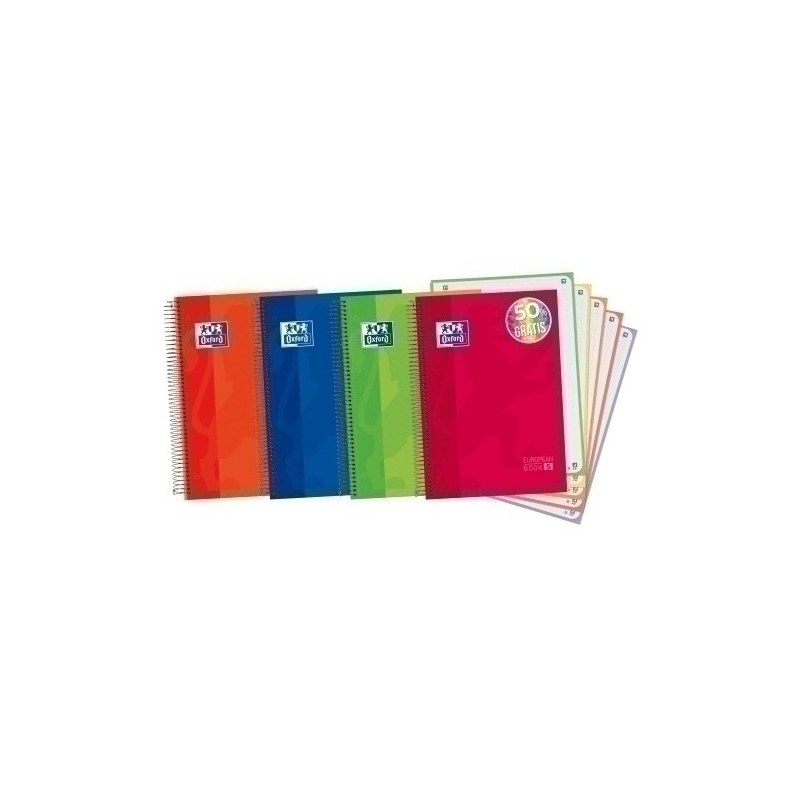 100430279-BLOCK OXF. EU.BOOK 5 A4 120h CD.5 COL.(4 precio por 5 unidades