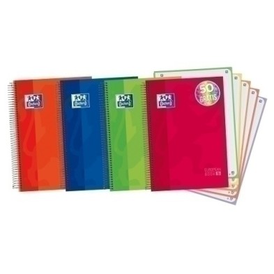 100430279-BLOCK OXF. EU.BOOK 5 A4 120h CD.5 COL.(4 precio por 5 unidades