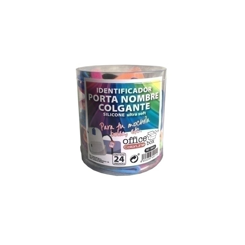 30011-PORTANOMBRE COLORLINE COLGANTE EXP.24 precio por 1 unidades