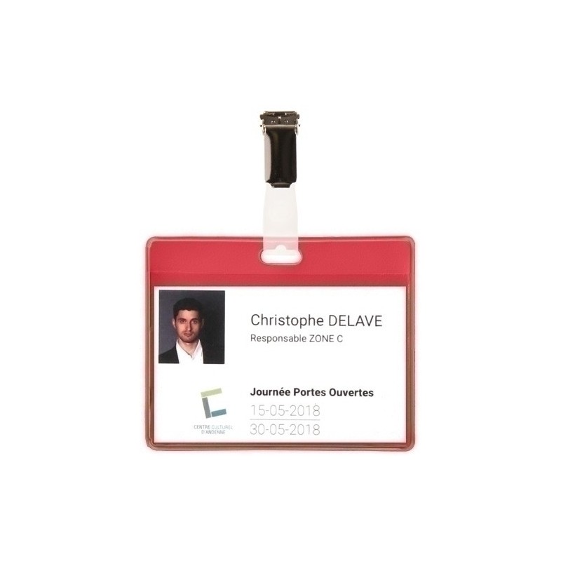 200503-FUNDA DIST. TARIFOLD PVC PINZA RO P/25 precio por 1 unidades