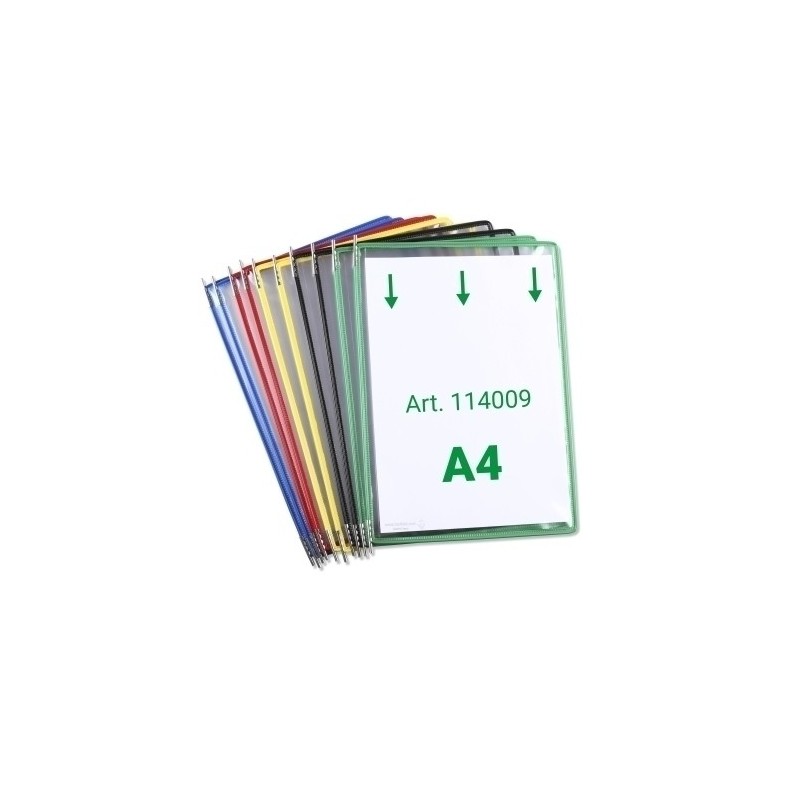 114009-FUNDA TARIFOLD C/PIV. A4 c/MARCO P/10 precio por 1 unidades