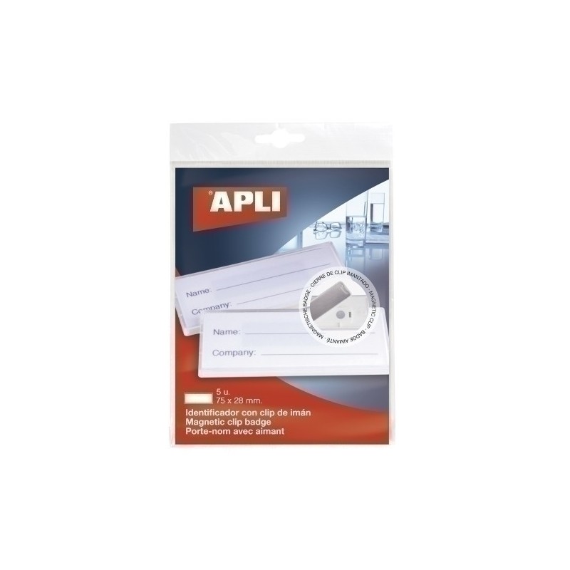 17774-FUNDA DISTINT.APLI PINZA MAGENTICA B/5 precio por 1 unidades