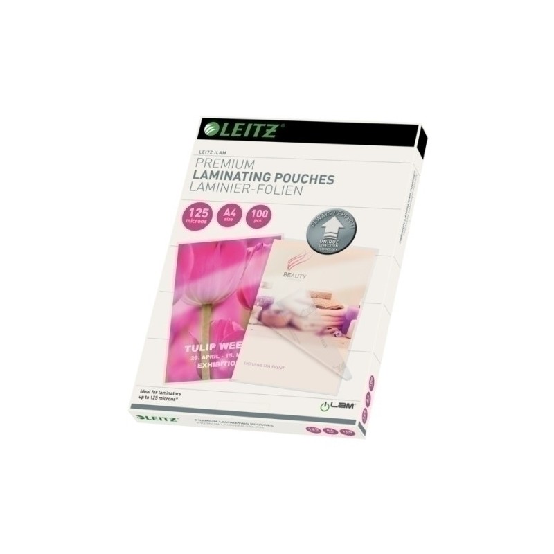 74810000-FUNDA PLASTIF. LEITZ A4 125µ P/100 precio por 1 unidades