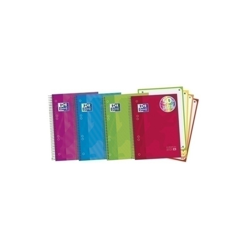 100430568-BLOCK OXF. EU.BOOK 4 A5 120h CD.5 COL.(4 precio por 5 unidades