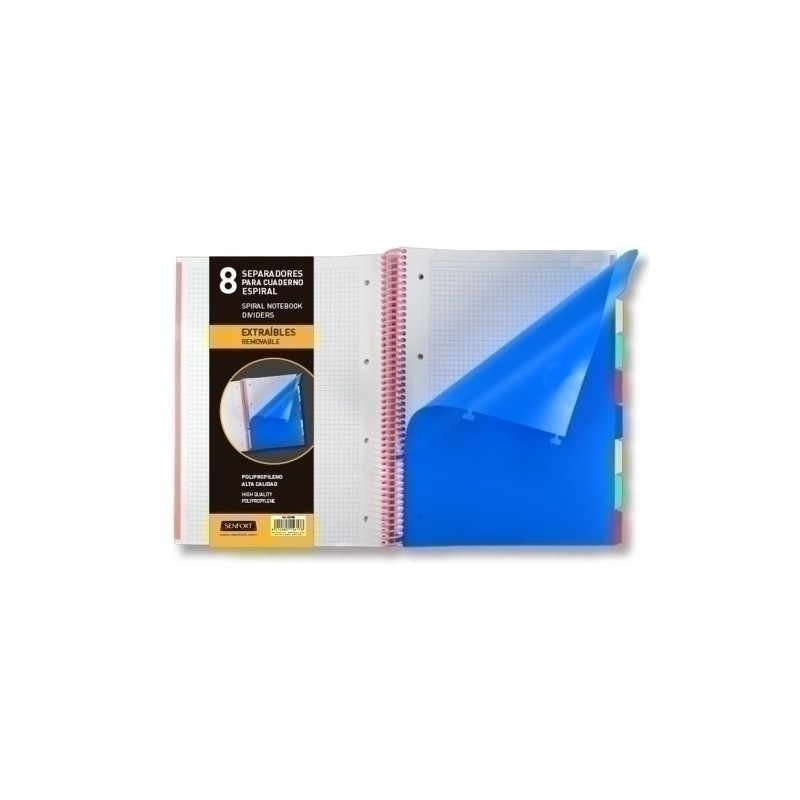 302100-SEPARADORES SENFORT DYNAMIC EXTRA.PP A4 precio por 5 unidades