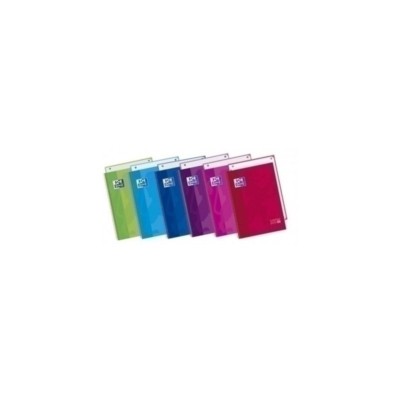 100430543-BLOCK OXF. EU.BOOK 1 A4 80h CD.5 SURTIDO precio por 5 unidades