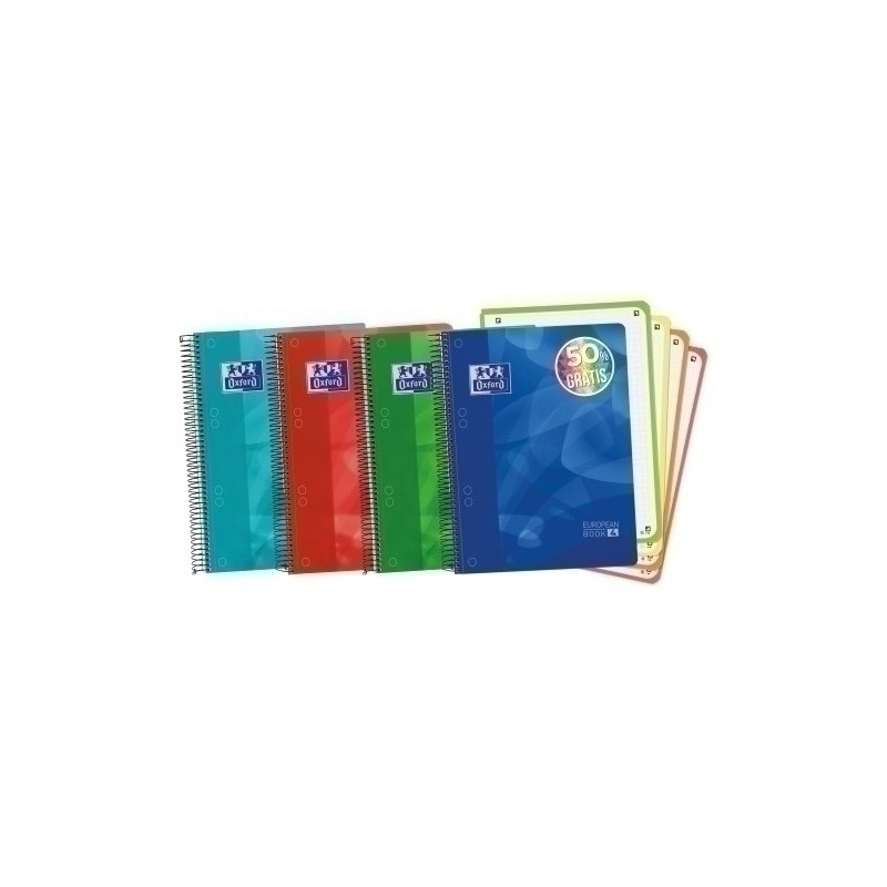 400027274-BLOCK OXF. EU.BOOK 4 A5 120h CD.5 COL.(4 precio por 5 unidades