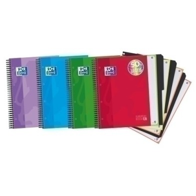 400027275-BLOCK OXF. EU.BOOK 4 A4 120h CD.5 COL.(4 precio por 5 unidades