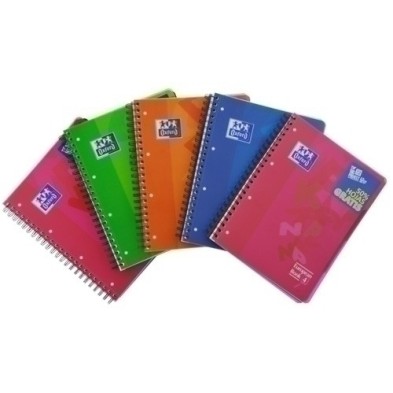 100430261-BLOCK OXF. EU.BOOK 4 A4 120h HZ. COL.(4) precio por 15 unidades
