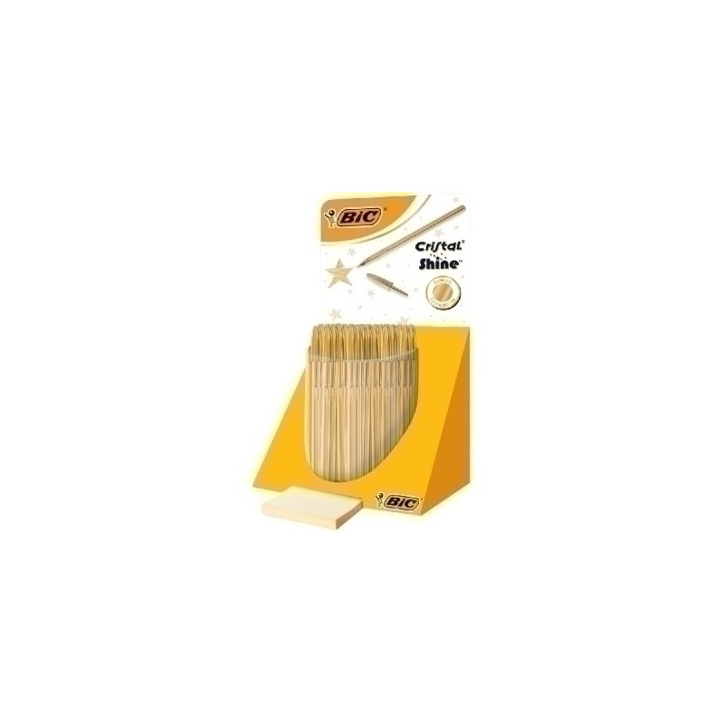 940756-BOLIG.BIC CRISTAL SHINE T.DORADA EXP/40 precio por 1 unidades