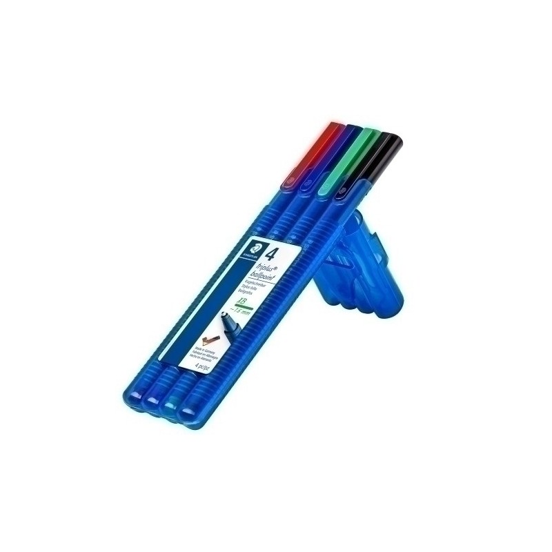437 XBSB4-BOLIGRAFOS STAEDTLER 437 ESTUCHE DE 4 precio por 2 unidades