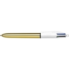 982878-BOLIGRAFO  4 COL.BIC SHINE GOLD precio por 12 unidades