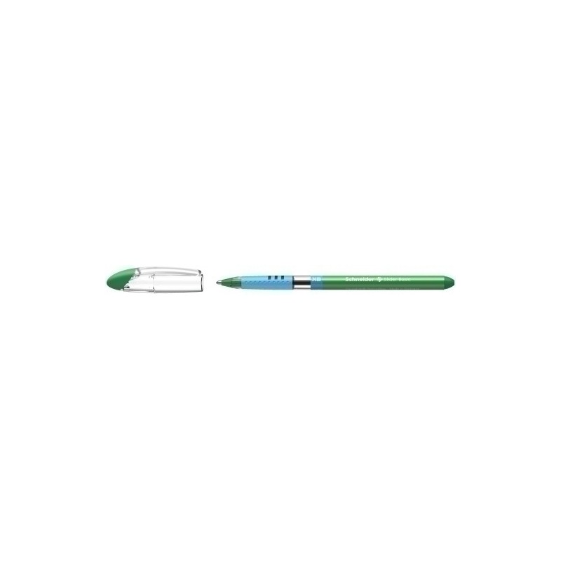 SH151204-BOLIGRAFO SCHNEIDER SLIDER BASIC XB VERD precio por 10 unidades