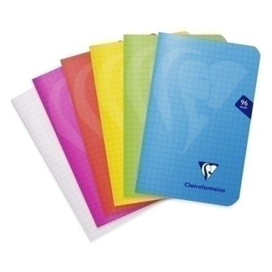 303592C-LIBRETA CLAIREFONTAINE PP 9x14 48 HJ.5X5 precio por 10 unidades