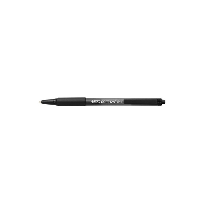 837397-BOLIG.BIC SOFT FEEL GRIP NEGRO precio por 12 unidades