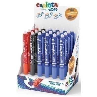 43044-BOLIGRAFO CARIOCA OOPS RET.BORRABLE E.24 precio por 1 unidades