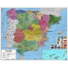 MPGE0219-MAPA ERIK MURAL 40x50 cm  ESPAÑA precio por 1 unidades