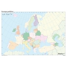 MM0103-MAPA MUDO ERIK COLOR POLITICO EUROPA precio por 50 unidades