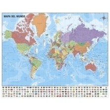 MPGE0072/MPGE0241-MAPA ERIK MURAL 40x50 cm  MUNDO precio por 1 unidades