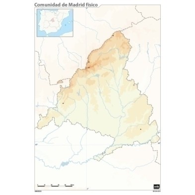 MM0143-MAPA MUDO ERIK COLOR FISICO COM. MADRID precio por 50 unidades