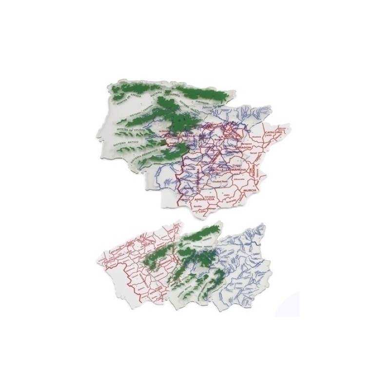 250G-PLANTILLAS FAIBO MAPA 22x18.5 F/P ESPAÑA precio por 25 unidades