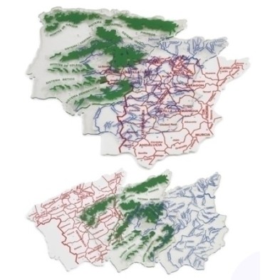 250G-PLANTILLAS FAIBO MAPA 22x18.5 F/P ESPAÑA precio por 25 unidades