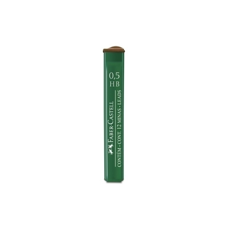 521500-MINAS FABER POLYMER 0.5 - HB (Tb.12) precio por 12 unidades