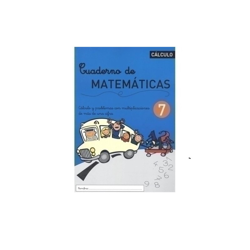 MAT.Nº7-CUADERNO REBOST (CAS) MATEMATICAS 7 precio por 5 unidades