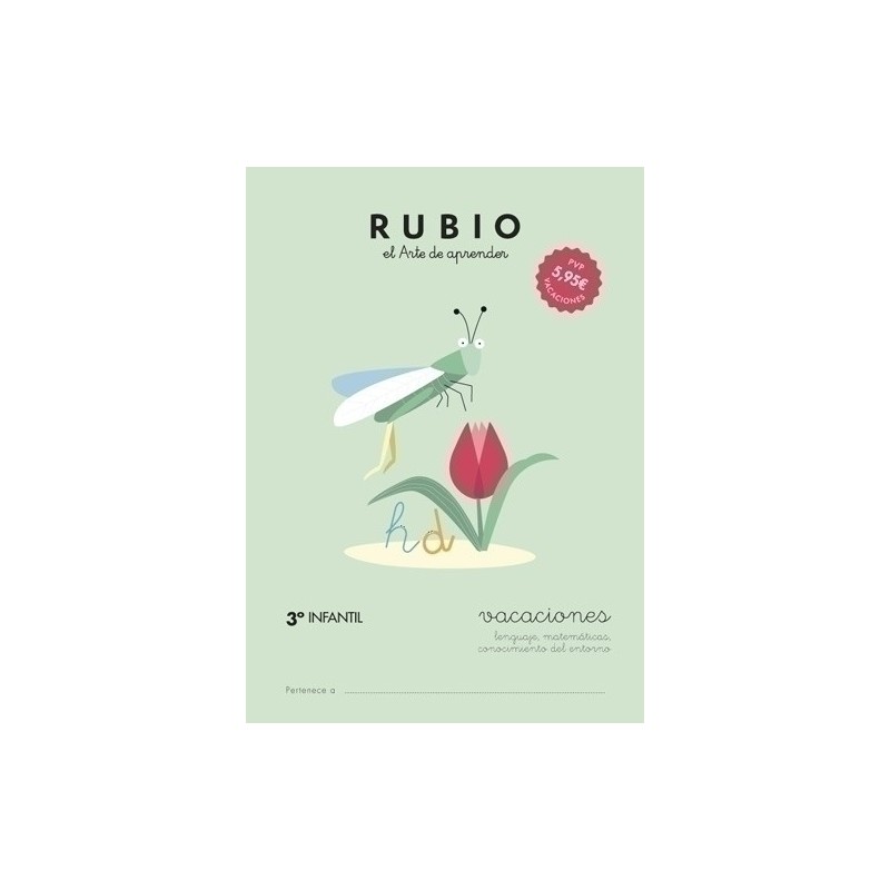 VAC3I-CUADERNO RUBIO A4 VACACIONES 3º ED. INF. precio por 5 unidades