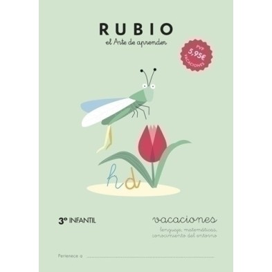 VAC3I-CUADERNO RUBIO A4 VACACIONES 3º ED. INF. precio por 5 unidades
