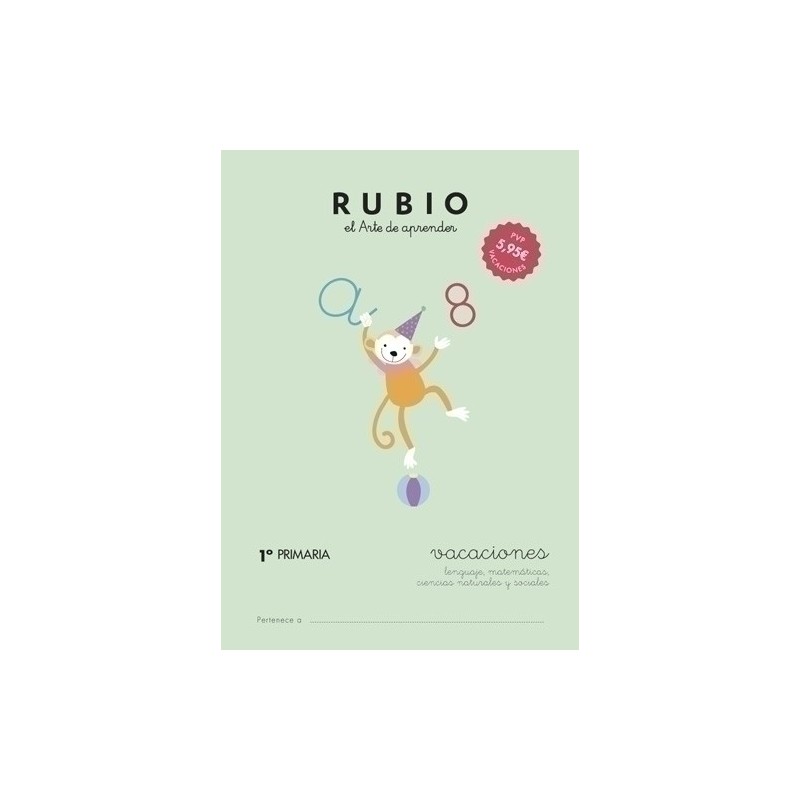 VAC1P-CUADERNO RUBIO A4 VACACIONES 1º PRIMARIA precio por 5 unidades