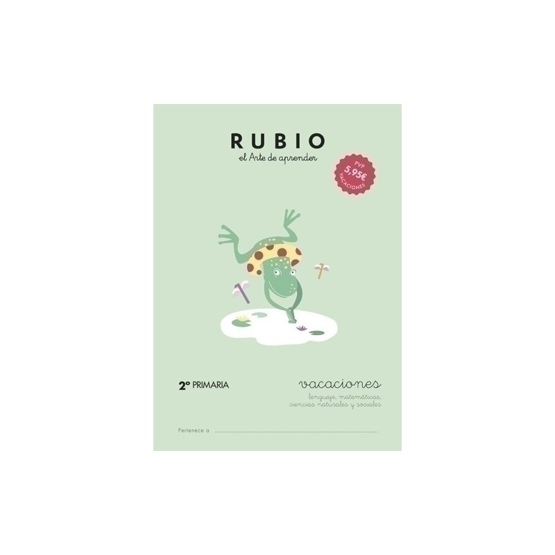 VAC2P-CUADERNO RUBIO A4 VACACIONES 2º PRIMARIA precio por 5 unidades
