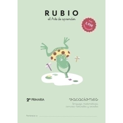VAC2P-CUADERNO RUBIO A4 VACACIONES 2º PRIMARIA precio por 5 unidades