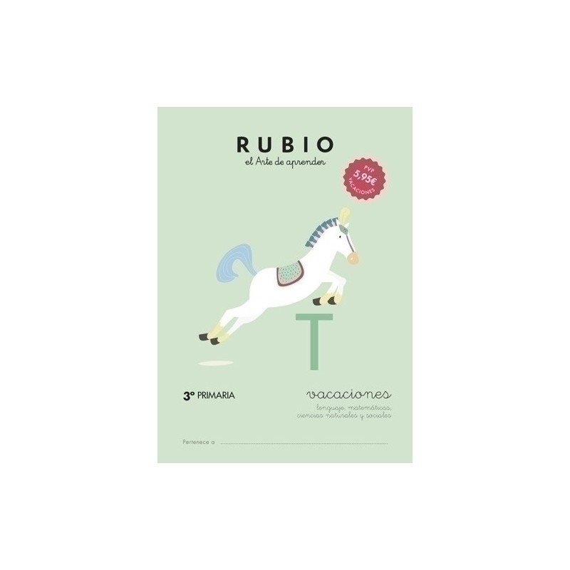 VAC3P-CUADERNO RUBIO A4 VACACIONES 3º PRIMARIA precio por 5 unidades